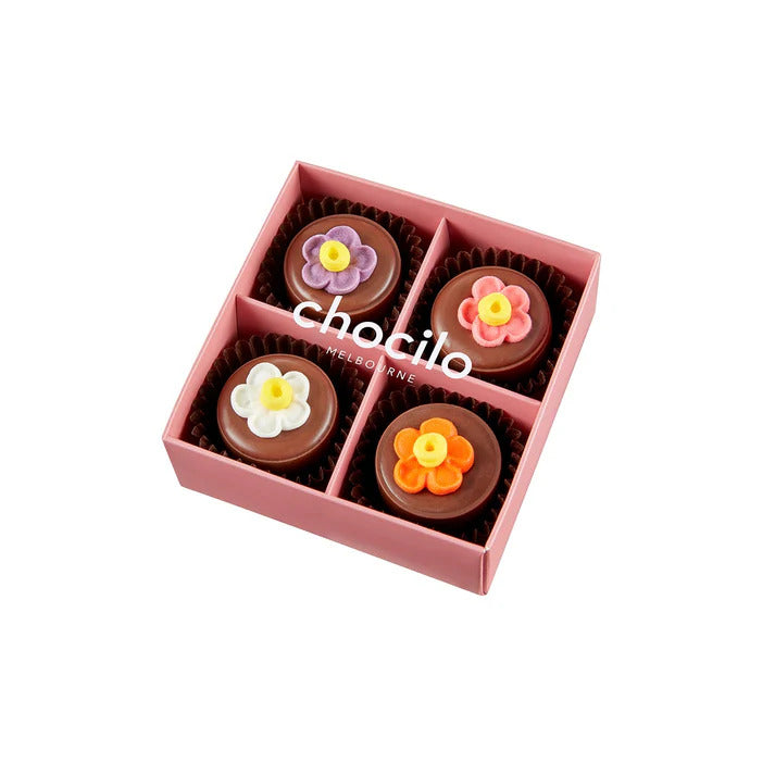 Chocilo Flower Pot Praline 4pk