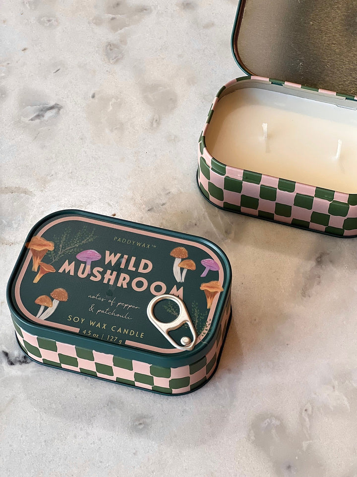 Bistro Printed Tin Candle