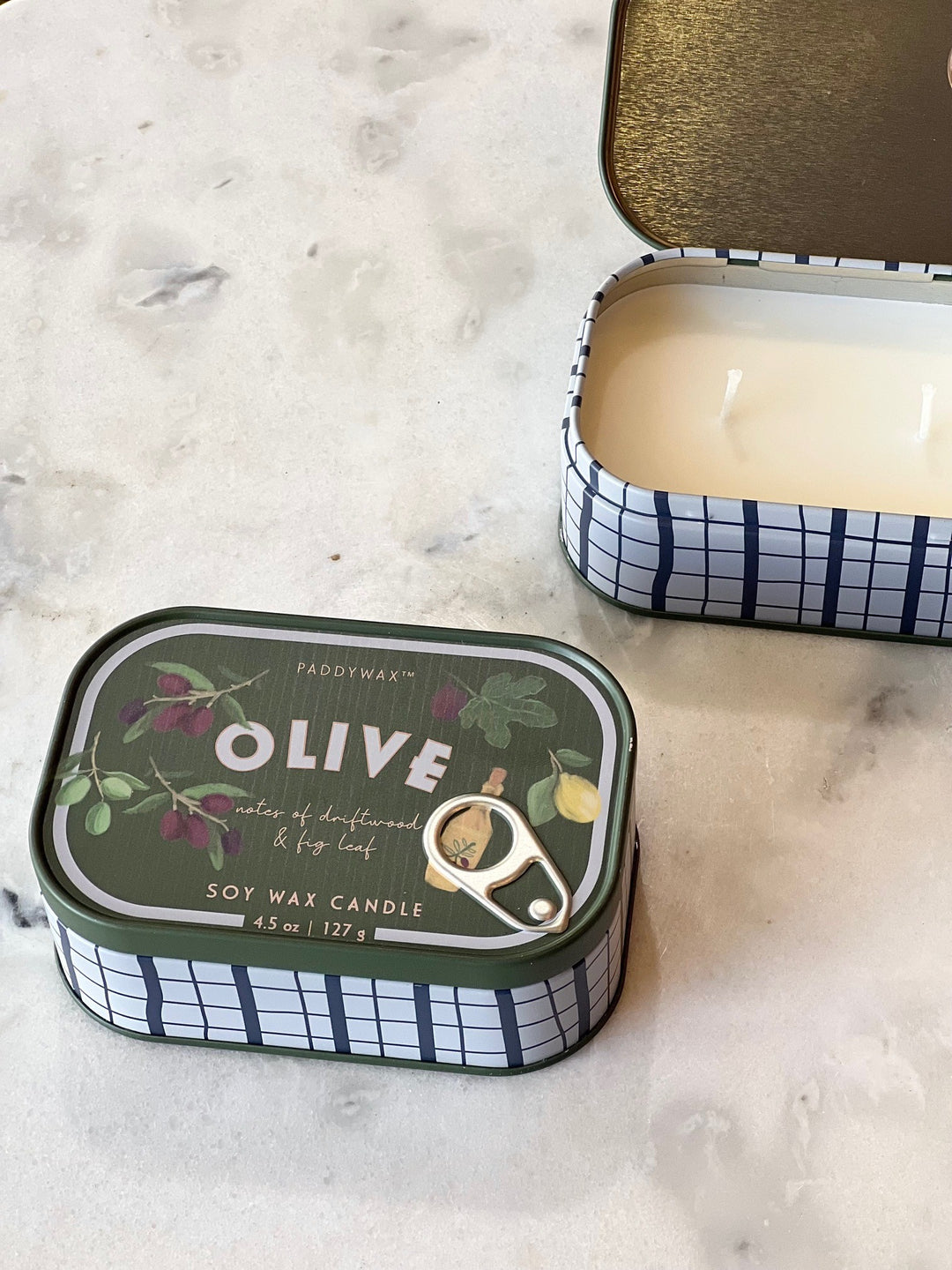 Bistro Printed Tin Candle