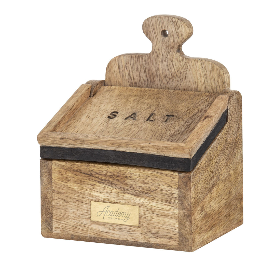 Academy Salt Box with Wooden Spoon