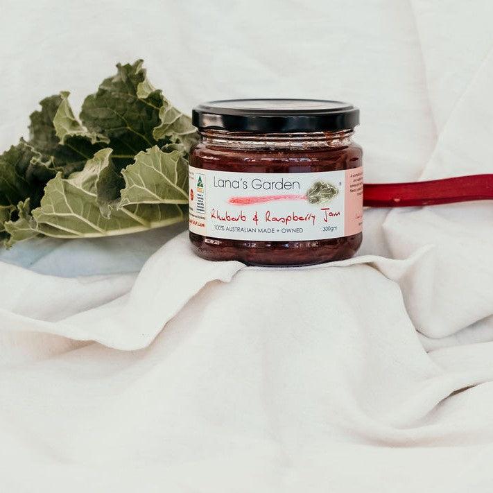 Lana's Rhubarb & Raspberry Jam 300g - The Hamilton Hamper