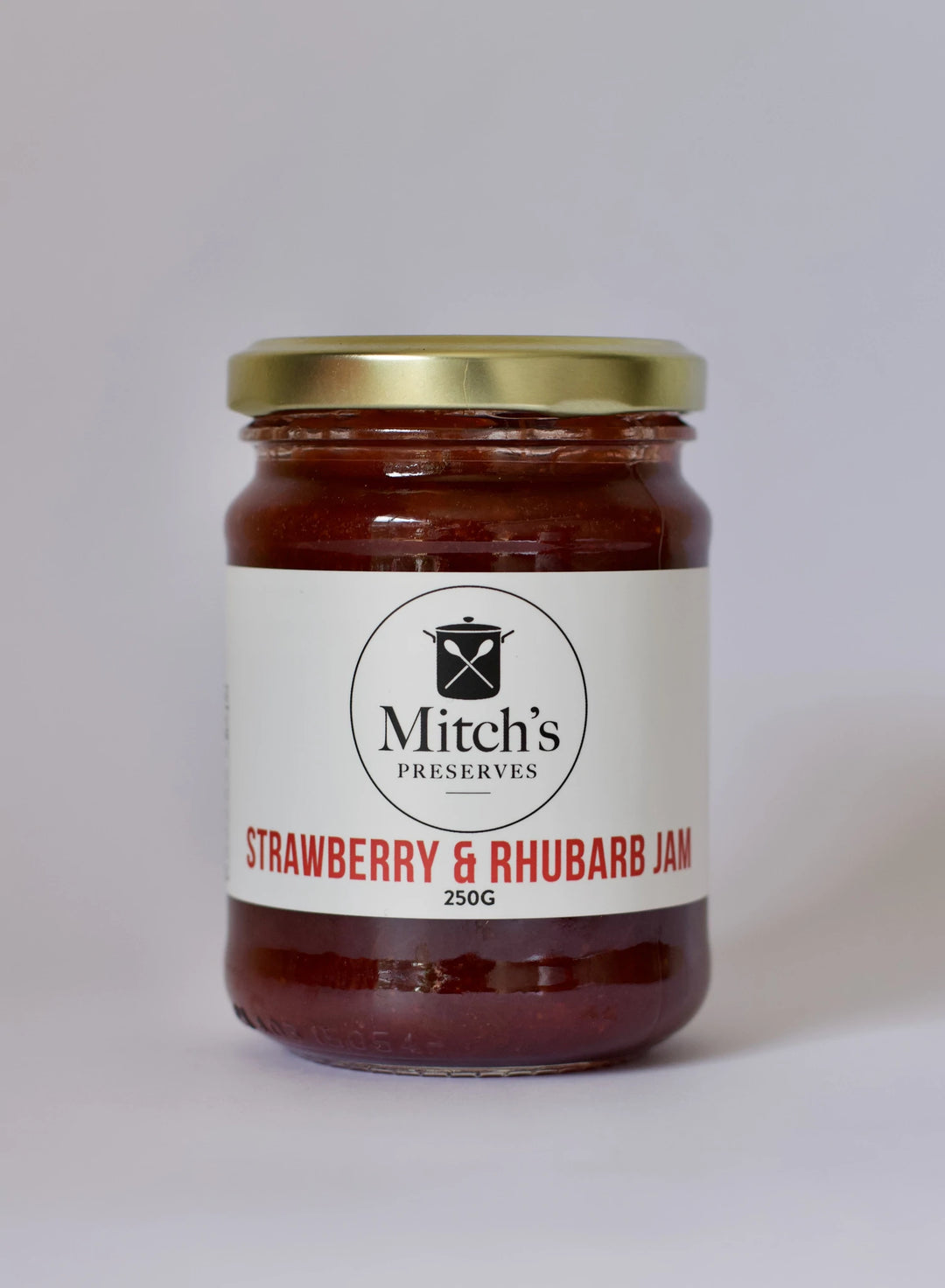 Mitch's Strawberry & Rhubarb Jam - The Hamilton Hamper