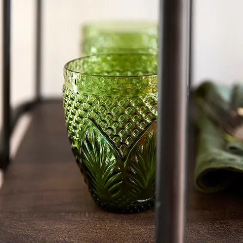 FCC Vintage Tumblers Green - The Hamilton Hamper
