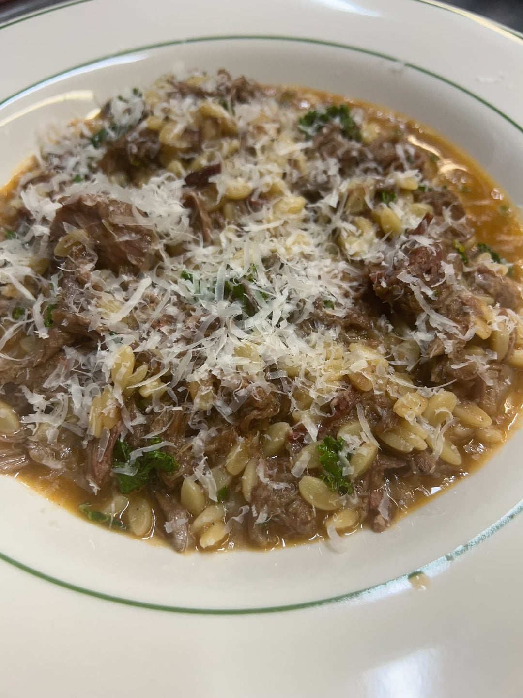 RECIPE: Hogget Ragu with Risoni and Sugar Snaps