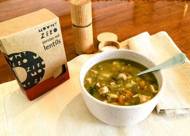 RECIPE: Chicken, Vegetable and Red Lentil Soup - The Hamilton Hamper