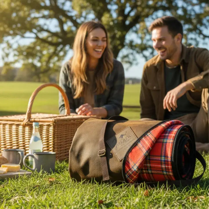 Jacaru  Oilskin Picnic Blanket