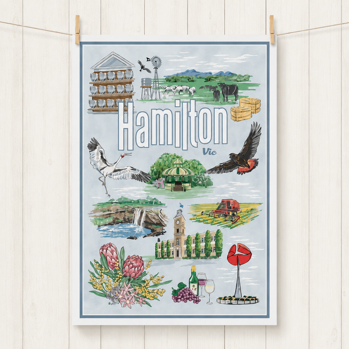 Hamilton Vintage  Tea Towel