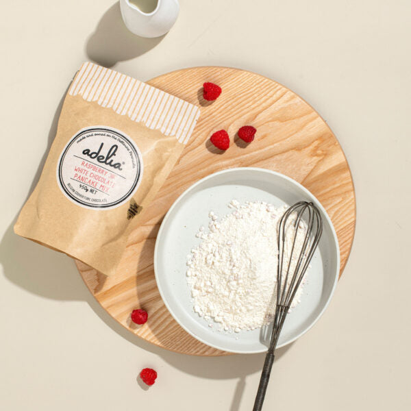 Adelia Raspberry & White Choc Pancake Mix