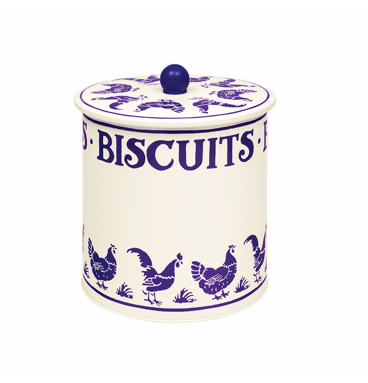 Emma Bridgewater Blue Hen Biscuit Tin