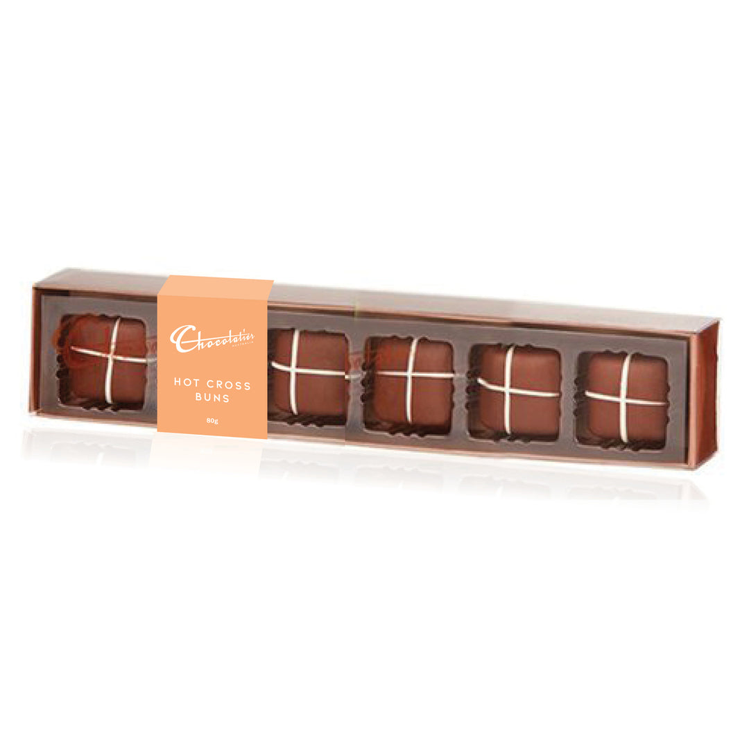 Chocolatier Hot Cross Bun 6 Pack 80g