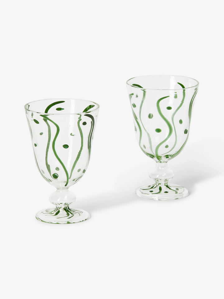 Bonnie & Neil Waves Goblets - Set of 2