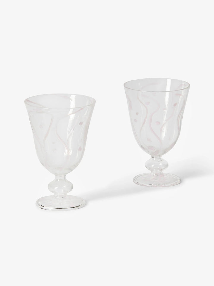 Bonnie & Neil Waves Goblets - Set of 2