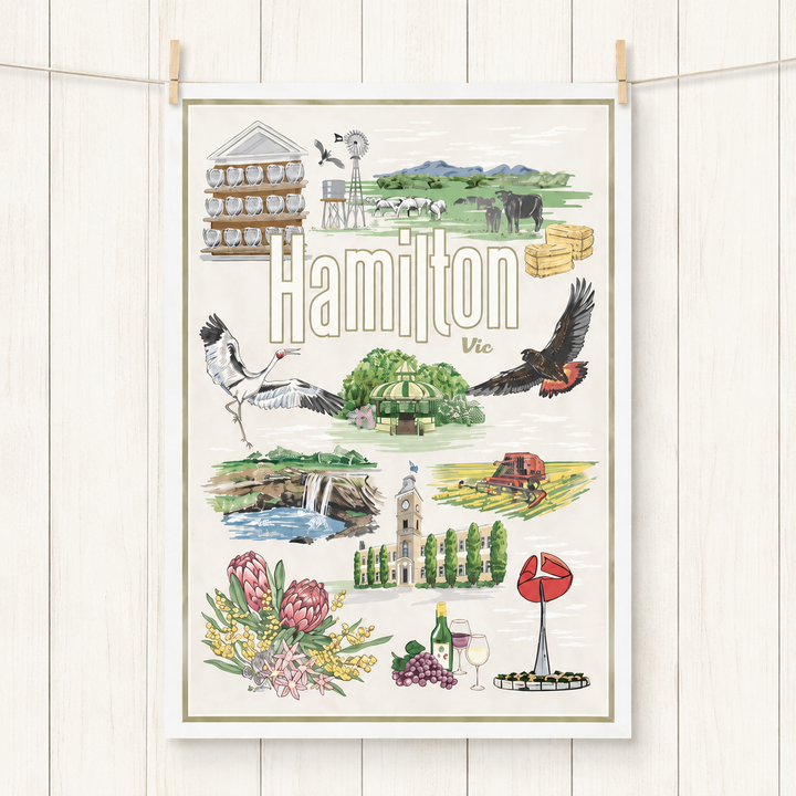 Hamilton Vintage  Tea Towel