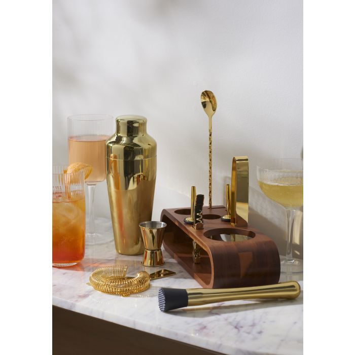 FF Bar Set with Acacia Stand