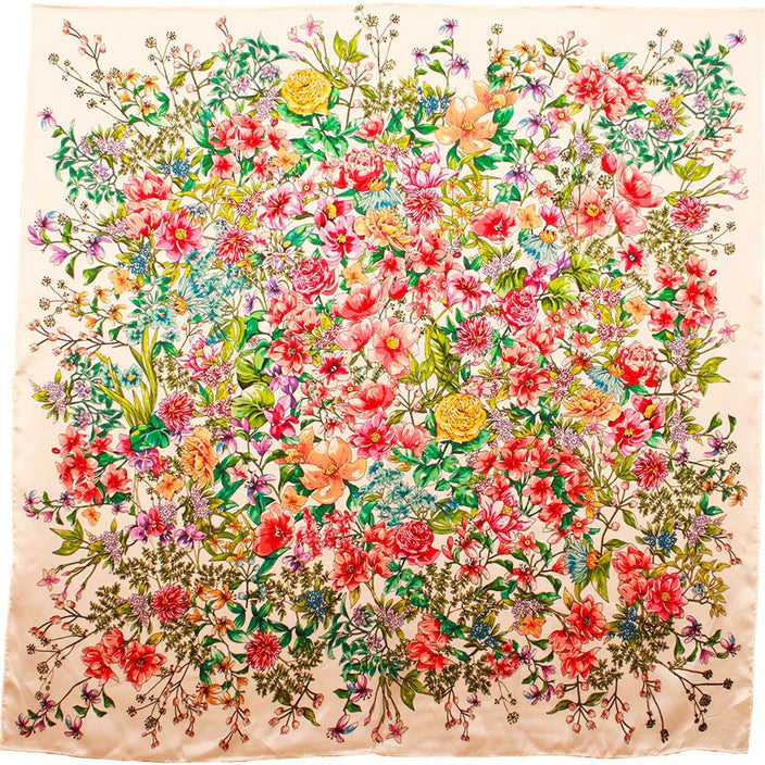 MAISON FANLI Wool &amp; Silk Scarf 110X110 CM