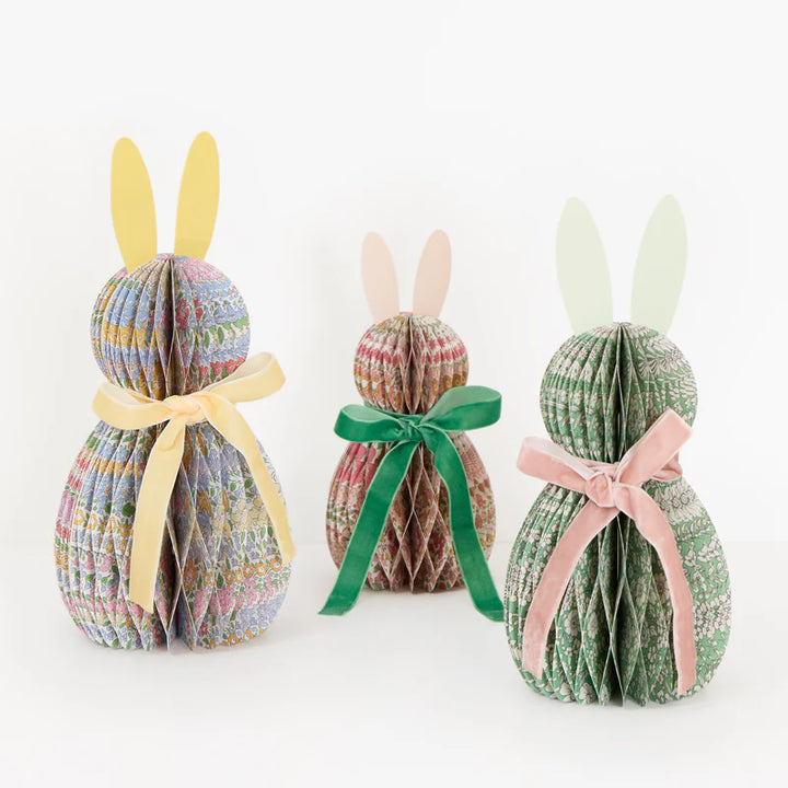 Meri Meri Liberty Honeycomb Bunnies (SET OF6)