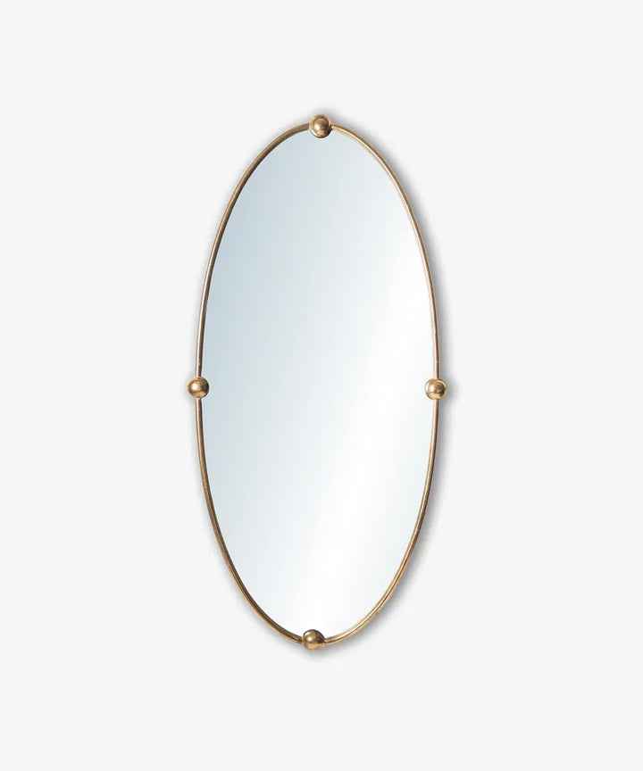 FCC Phyllis Oval Mirror with Ball Detail