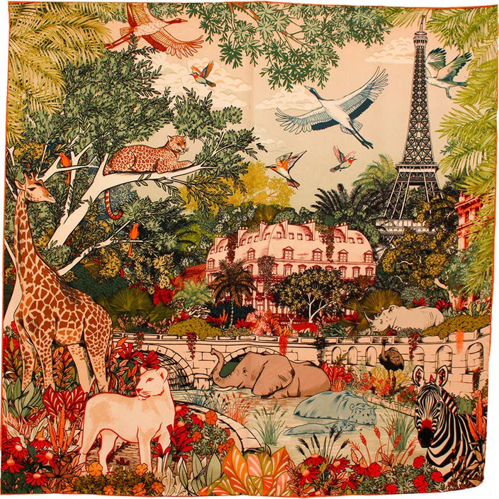 MAISON FANLI Wool &amp; Silk Scarf 110X110 CM