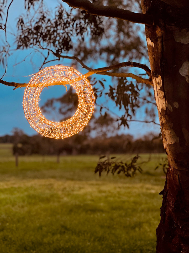 Galaxy Wreath Light 40cm - Copper