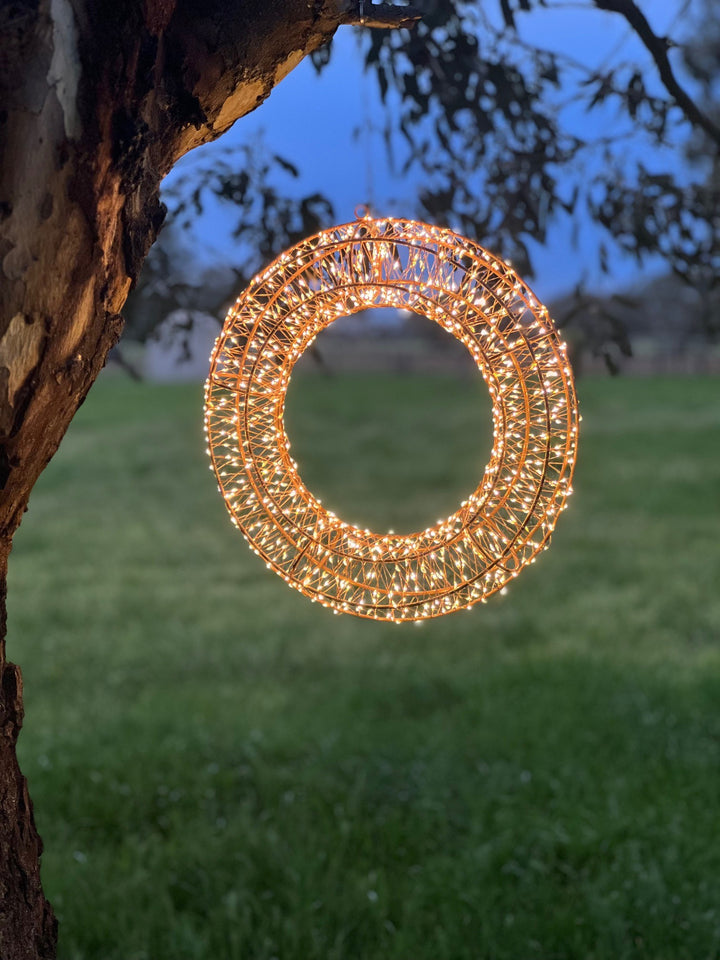 Galaxy Wreath Light 40cm - Copper