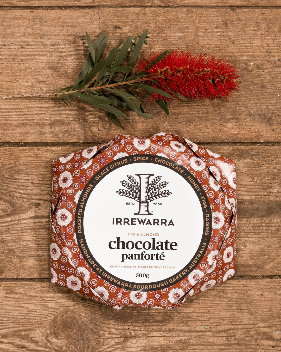 Irrewarra Chocolate Panforte Whole - The Hamilton Hamper