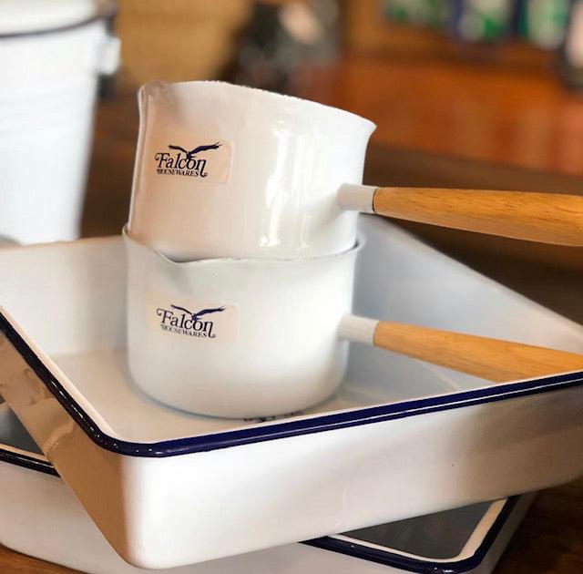 Enamel Butter Warmer -  white - The Hamilton Hamper